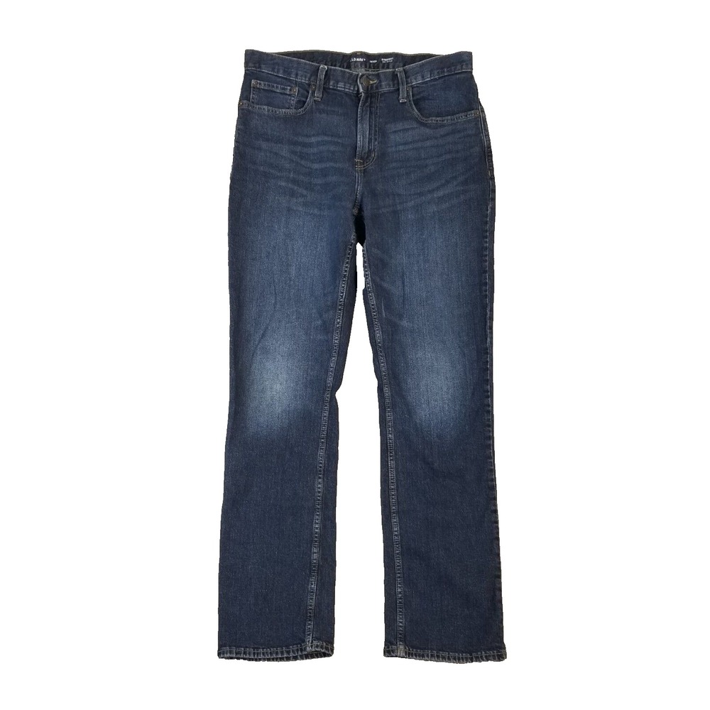Old Navy Jeans Men 36x34 Blue Straight Built-In Flex Stretch Retro Denim Pants